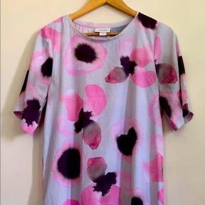 Monki pink floral T-shirt dress size S